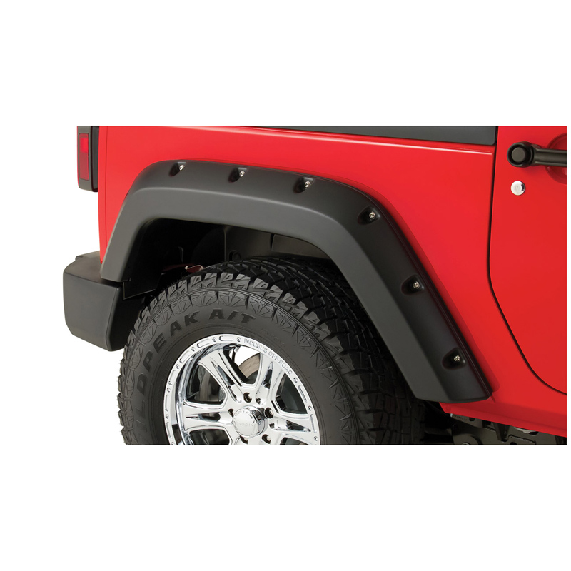 Jeep Factory Coverage Pocket Style Kotflügelverbreiterung - OE Schwarz Matt, paar hinten, USA