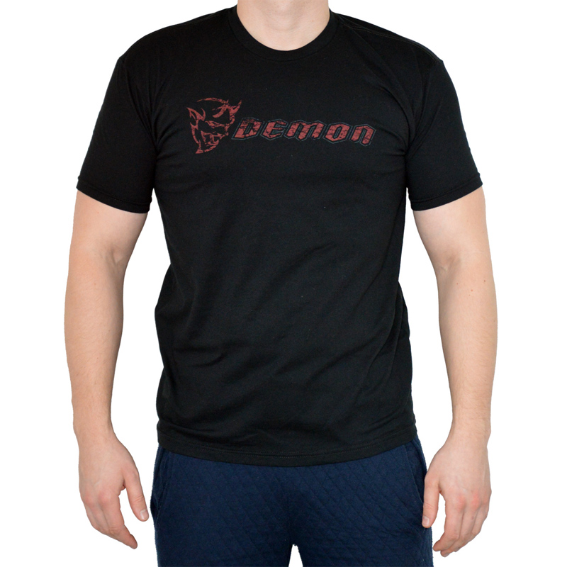 Dodge Demon Men´s Distressed T-Shirt - Large