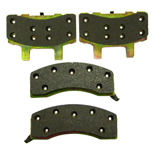 Bremseklodser, foran