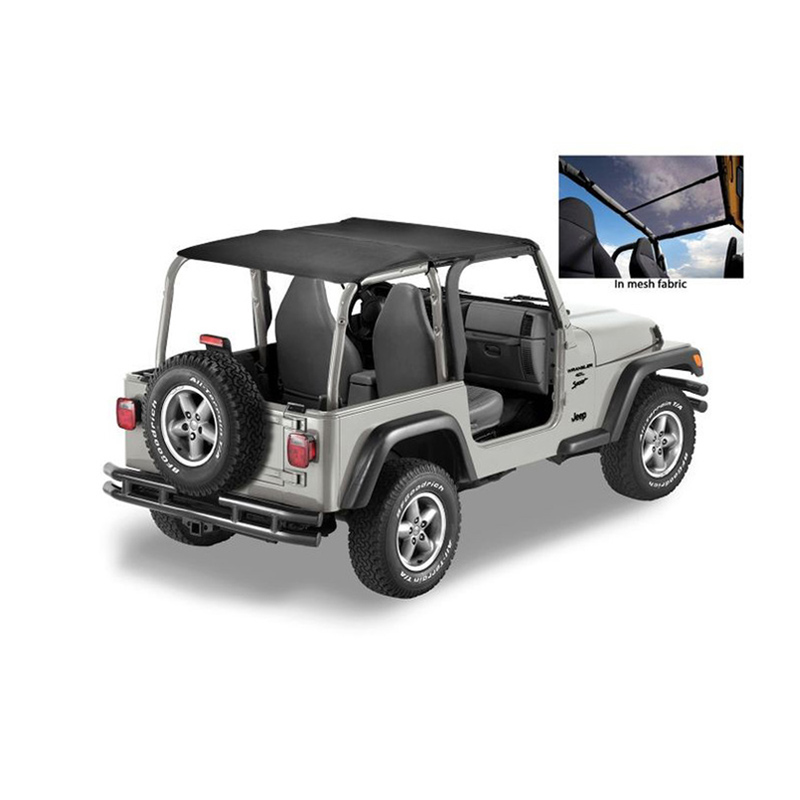 52531-11 Header Bikini Top, Safari-style, Mesh for Jeep Wrangler (TJ)   L PowerTech (2464 ccm/87 kW/Petrol) - RBS Handel