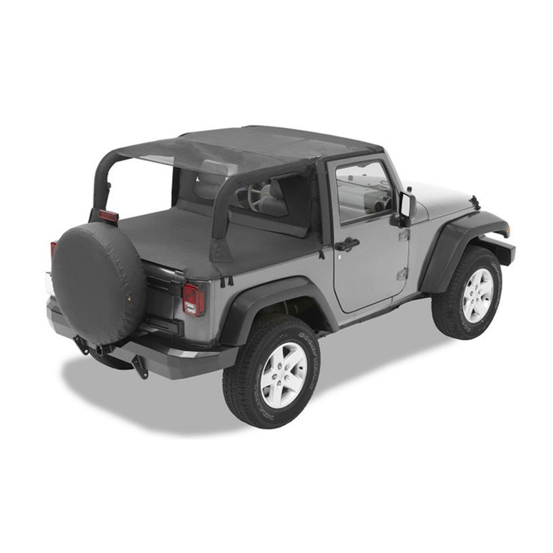 52585-11 Header Bikini Top, Safari-style, Mesh for Jeep Wrangler (JK)   L VM Motori (DOHC) (2777 ccm/130 - 147 kW/Diesel) - RBS Handel