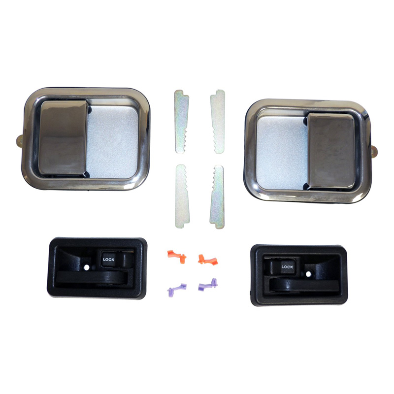 Door Handle Kit, Full Set-Chrome