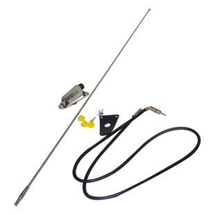 Chrome Antenna Kit, vänster, främre