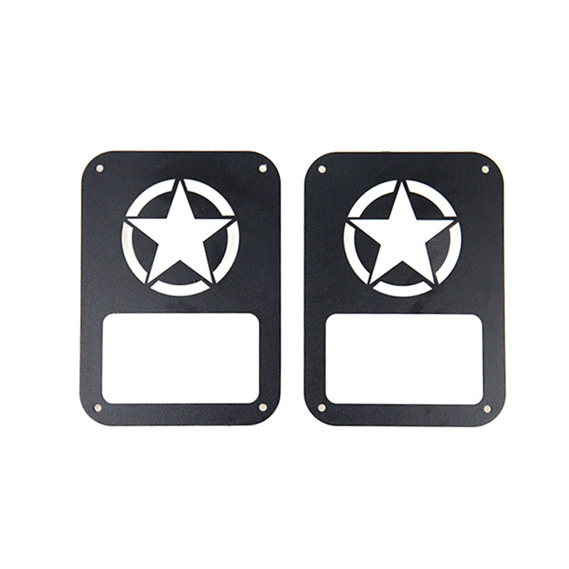 Tail Lamp Guard, Star, Black