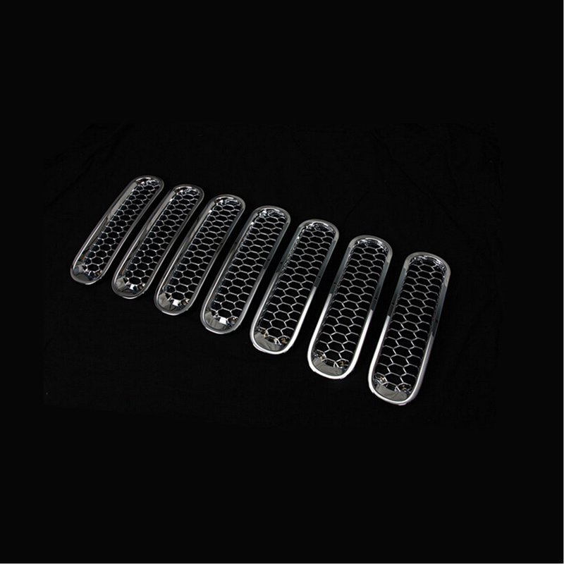 Grille Inserts, Chrome, Honeycomb style