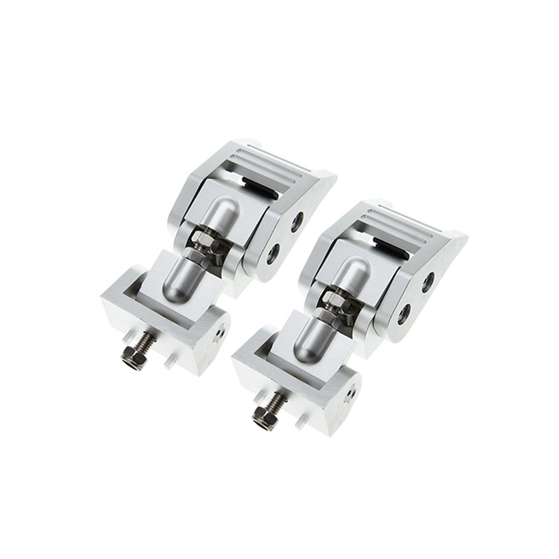 Hood Catch Kit, Silver, Aluminum