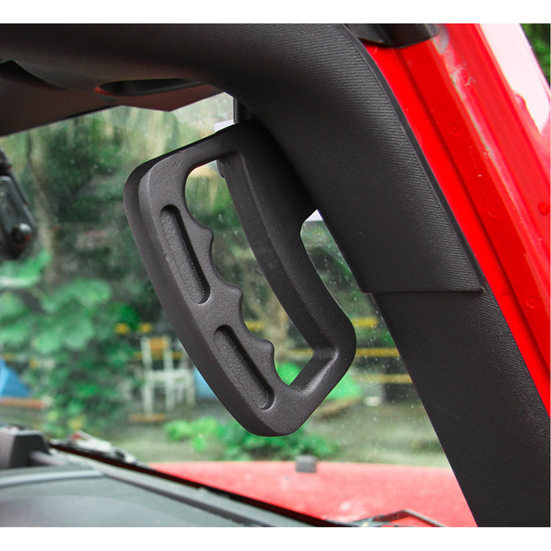 Roof Handle, Aluminum alloy, Black, Front