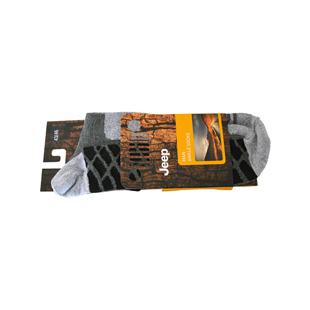 G450-4346 - Jeep-Men's Boot Socks J4AS, color: grey/yellow/black, size 43-46