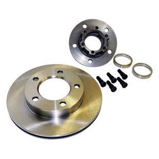 Hub and Brake Rotor Assembly, anteriore