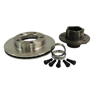 Hub and Brake Rotor Assembly, anteriore