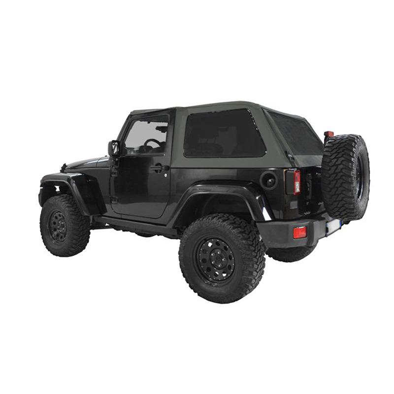 Suntop Ultimate Bowless Top, 2 doors, Military green