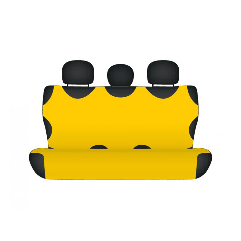 Seat Covers, Shirt style, Yellow, Rear