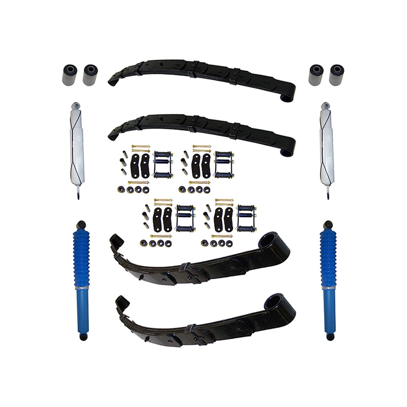 Blattfeder Kit Komplett mit Stoßdämpfern Heavy Duty