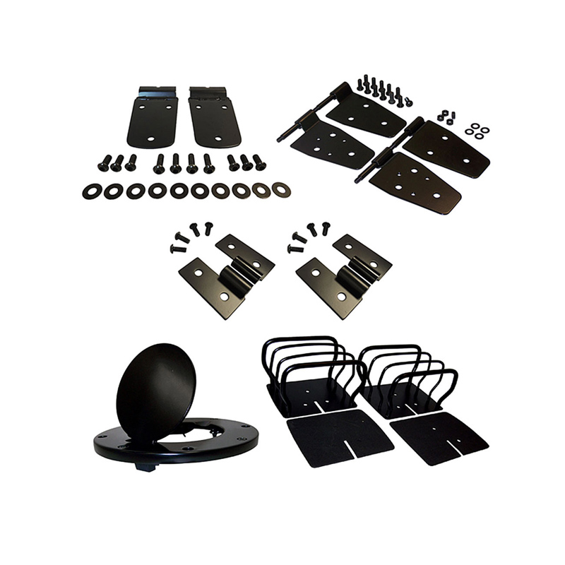 Schwarz beschichtetes Edelstahl, Jeep Wrangler TJ Set, halb Türen