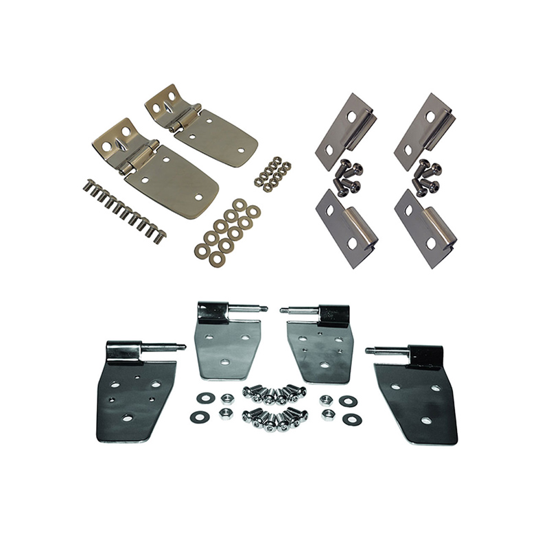 Economy Poliertes Edelstahl Jeep Wrangler TJ Set, halb Türen, vorne