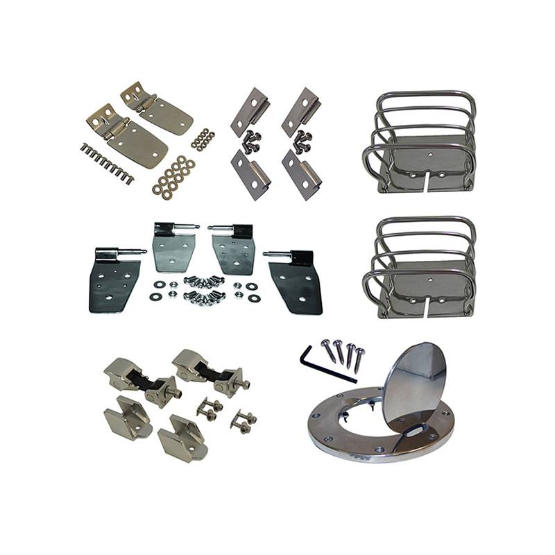 Advance Poliertes Edelstahl-Jeep Wrangler TJ-Set, halb Türen