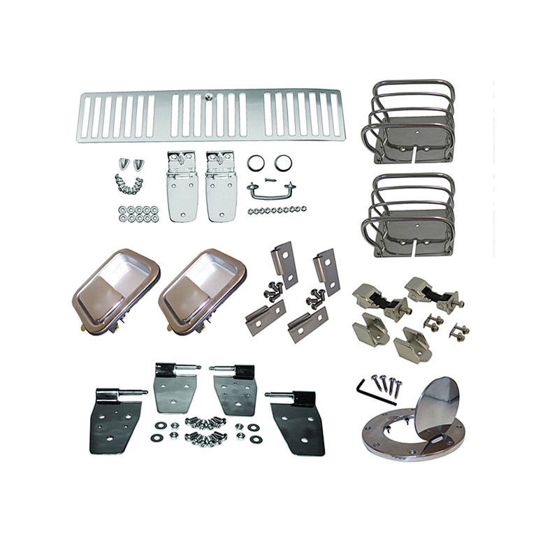 Profi Chrom & Edelstahl Jeep Wrangler TJ 1997 Set, halb Türen