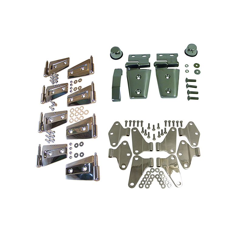 Einfach Poliertes Edelstahl Jeep Wrangler JK Set, 4 Türer
