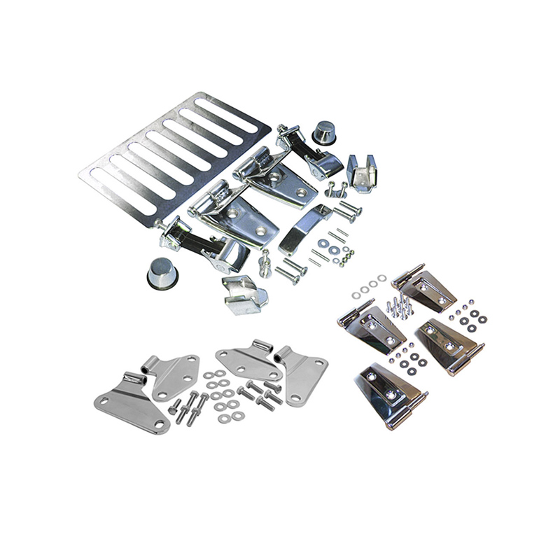 Advance Poliertes Edelstahl Jeep Wrangler JK Set, 2 Türer, vorne