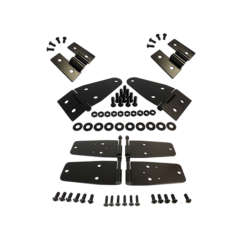 Economy Schwarz Edelstahl Jeep Wrangler YJ & CJ Set, voll Türen, vorne