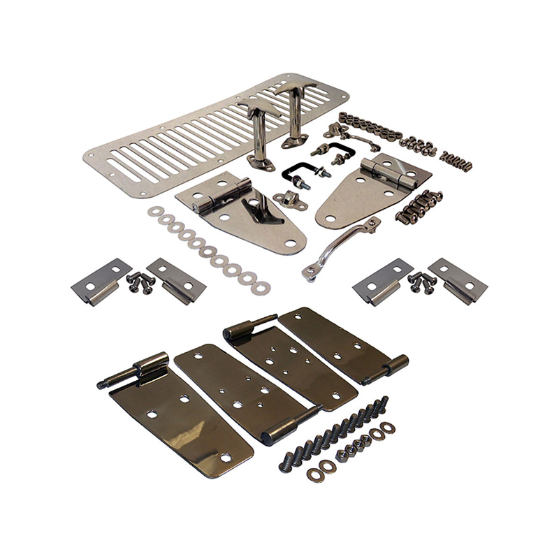 Advance Polished Stainless Steel Jeep Wrangler TJ Package, full doors, vorne