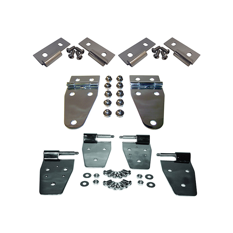 Advance Polished Stainless Steel Jeep Wrangler TJ Package, half doors, vorne