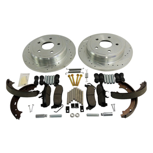 Complete Drilled & Slotted Brake Kit, Rear