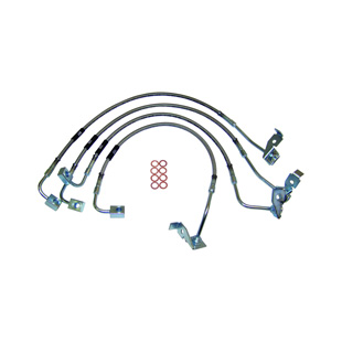 Edelstahl Bremsschlauch Set- vorne und hinten