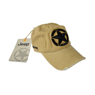 ST1-O100854-M324-UNI - Jeep-Baseball Cap with Jeep Star, almond / Shadow
