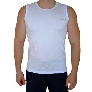 TO002L - Jeep® Logo Top heather white - size L - chest measure: 99/102 cm