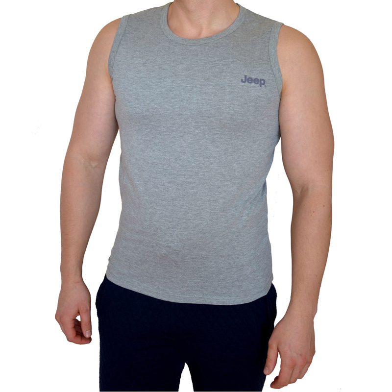 Jeep® Logo Top heather grey - size M - chest measure: 99/102 cm