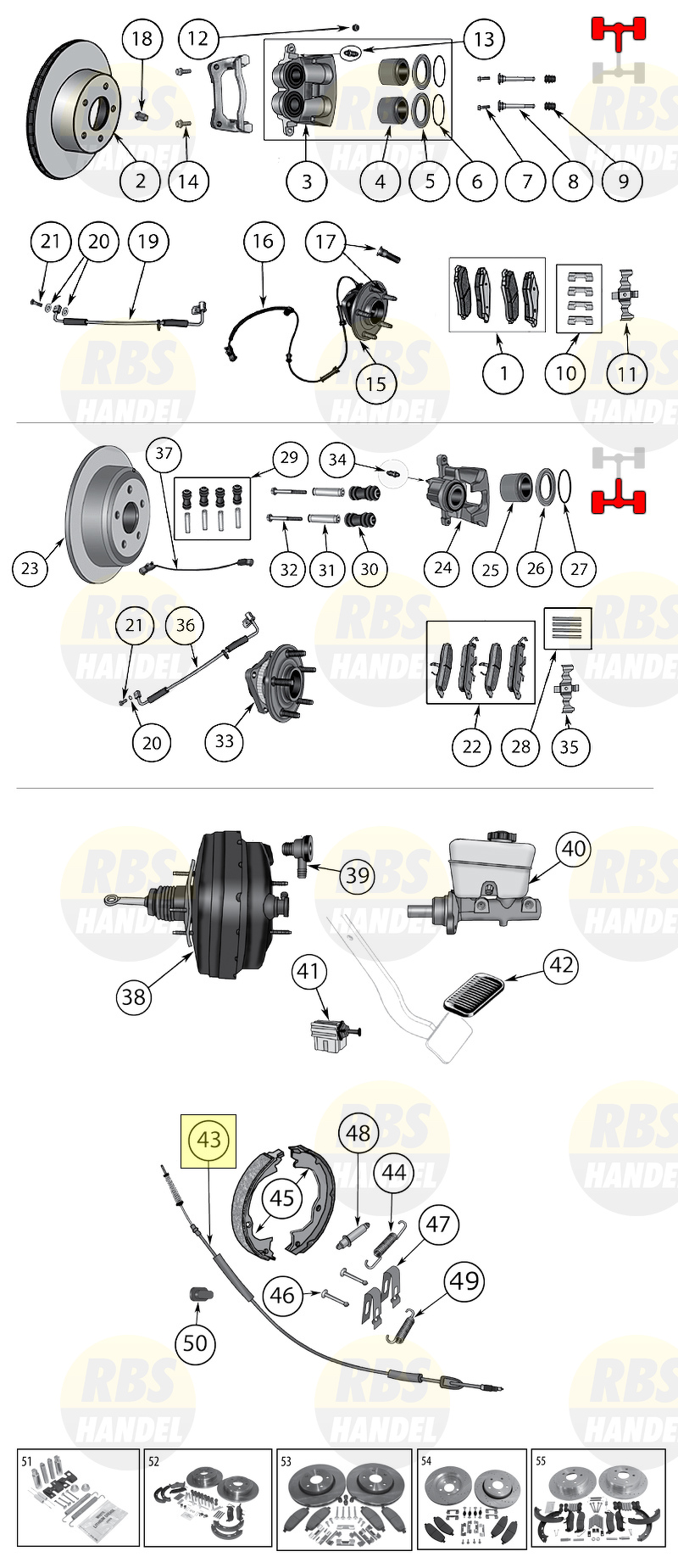 Hand Brake Cable Derecha Jeep Grand Cherokee 05-10 Commander 06-10 68024890