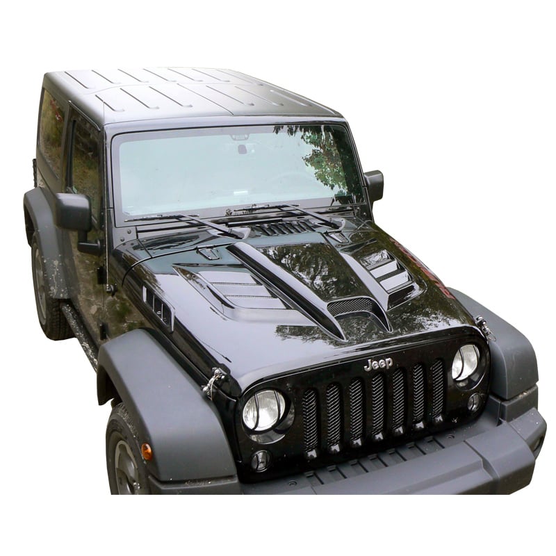 CARB02 Carbon Hood Batman Style dla Jeep Wrangler (JK)  L Chrysler V6  (3778 ccm/146 kW/Benzyna) - RBS Handel
