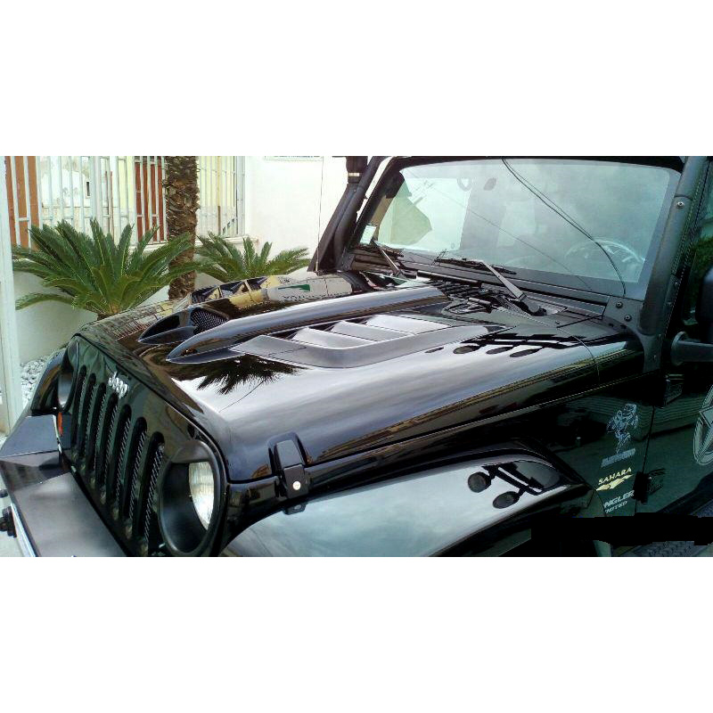 CARB02 Carbon Hood Batman Style for Jeep Wrangler (JK)  L VM Motori  (DOHC) (2777 ccm/130 - 147 kW/Diesel) - RBS Handel